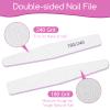 50 Pcs Nail File Set, Emery Board Nail Files for Natural Nails 180/240 Grit Nail File for Natural Nail Shaping Nail Filers Manicure Tools view 2