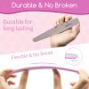 50 Pcs Nail File Set, Emery Board Nail Files for Natural Nails 180/240 Grit Nail File for Natural Nail Shaping Nail Filers Manicure Tools view 3