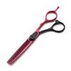 Professional Hair Cutting Shears, 6inch Japan 440c steel scissor Red hair scissors cutting barber haircut thinning shears hairdresser scissors (Color : Thinning) view 1