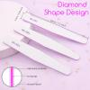 50Pcs Nail File Set, Emery Board Nail Files 100/180 Grit for Poly Nail Extension Gel and Acrylic Nails Nail File for Natural Nails Nail Filers Manicure Tool view 4