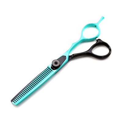 Professional Hair Cutting Shears, 6inch Japan 440c steel cut scissor Green hair scissors cutting barber haircut thinning shears hairdresser scissors (Color : Thinning)