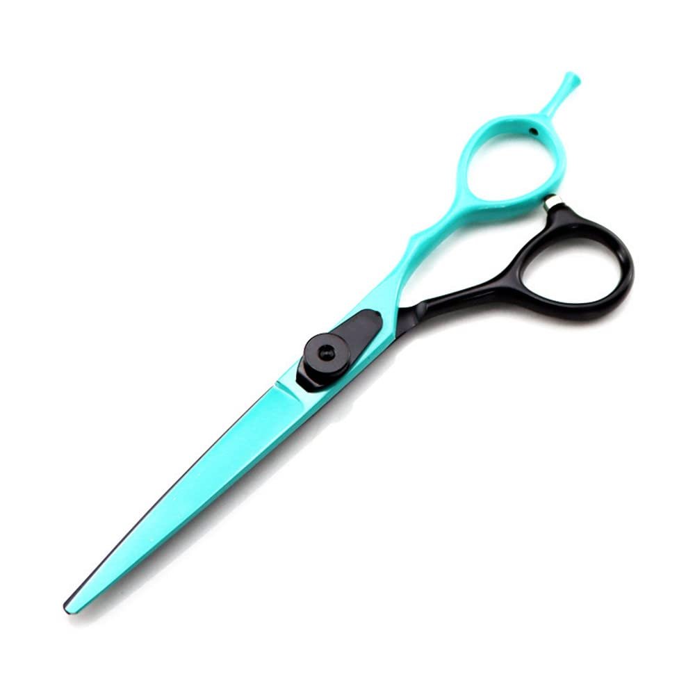 Professional Hair Cutting Shears, 6inch Japan 440c steel cut scissor Green hair scissors cutting barber haircut thinning shears hairdresser scissors (Color : Cutting)