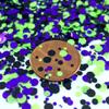 Frankenstein Halloween dot Shape Glitter Purple Black Green dot Glitter for tumblers Polyester Nail Art Confetti (2oz) view 2