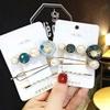 1Set Women Girls Hairpins Geometric Pearl Cute Hair Ornament Planet Hair Clips Starry Sky Barrettes Fashion New Hair Accessories (Color : B) view 3