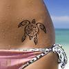 Tatodays Temporary tattoo turtles black maori tribal body art sticker transfer for arms shoulder Aztec Polynesian Samoan Hawaiian for adult men and women view 2