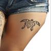 Tatodays Temporary tattoo turtles black maori tribal body art sticker transfer for arms shoulder Aztec Polynesian Samoan Hawaiian for adult men and women view 4