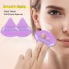 BLAAROOM 6 Pieces Powder Puff Face Makeup Velour Soft Triangle Powder Puffs for Loose Powder Mineral Powder Body Powder Wet Dry Cosmetic Foundation Sponge Makeup Tool - Purple view 4