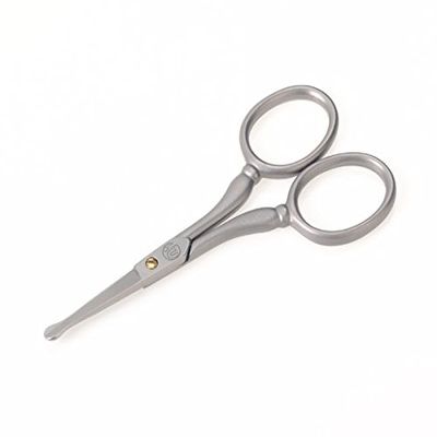 TopInox Stainless Steel Nose & Ears Scissors, Facial Hair Trimmer by Niegeloh, Germany