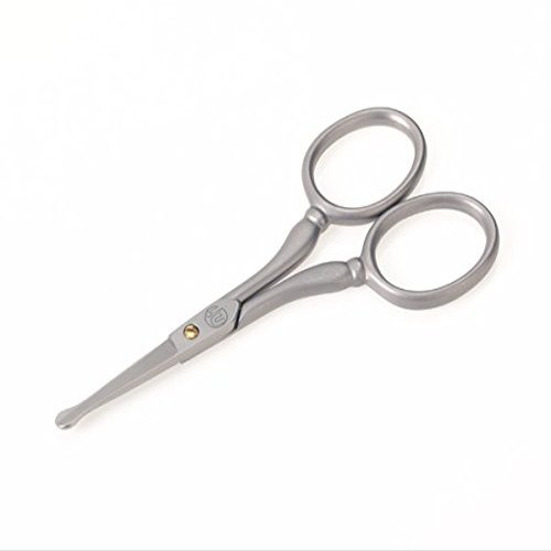 TopInox Stainless Steel Nose & Ears Scissors, Facial Hair Trimmer by Niegeloh, Germany