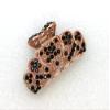 Faship Gorgeous Black Rhinestone Crystal Floral Hair Claw Clips view 3