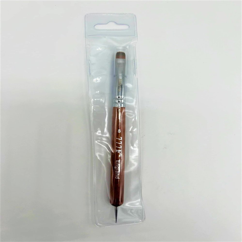 777 Premium Pure Kolinsky French Brush (Size 8 with Dotting Tool)