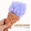 Healvian 2pcs Kids Bath Shower Sponge, Cream Bath Sponge,Body Scrubber Exfoliating Loofah for Spa and Shower,Cute Cone e for Kids,Exfoliator-ing Accessories view 4