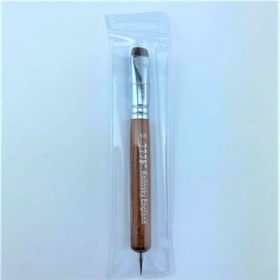 777 Premium Pure Kolinsky French Brush (Size 16 with Dotting Tool)