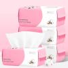 Disposable Face Towel 100 Count for Washing Soft Cotton Dry Wipes Facial Cloths Towelettes for Washing and Drying, Facial Tissue for Cleansing, Skincare and Makeup Remover (4 Pack) view 1