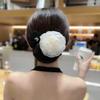 2PCS Hair Maker Cloth Flower Twist Donut Flexible Hair Accessory for French Hairstyle and Styling for Women and Girls, Black and White view 3