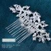 Foyte Crystal Bride Wedding Hair Comb Silver Flower Bridal Headpieces Leaf Hair Pieces Rhinestone Bridesmaid Side Combs Hair Accessories for Women (crystal silver) view 4