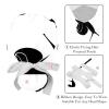 2 Pcs Nurse Scrub Caps Women Long Hair, Snails Adjustable Working Cap with Button and Sweatband Multicoloured view 4