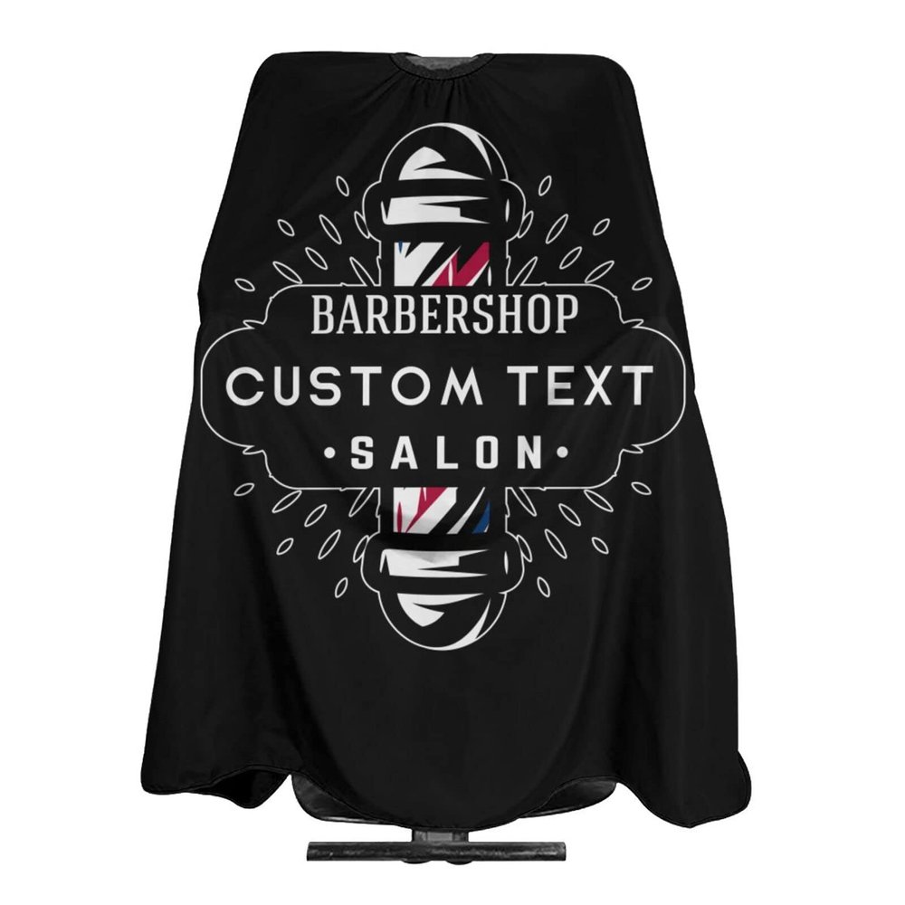 Custom Barber Cape Hairdresser Cape, Add Your Photo Text or Logo Personalized Salon Cape for Men, Customized Hair Cutting Cape for Home Salon Barbershop