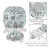 2 Pcs Nurse Scrub Caps Women Long Hair, Nautical Map Adjustable Working Cap with Button and Sweatband Multicoloured view 4