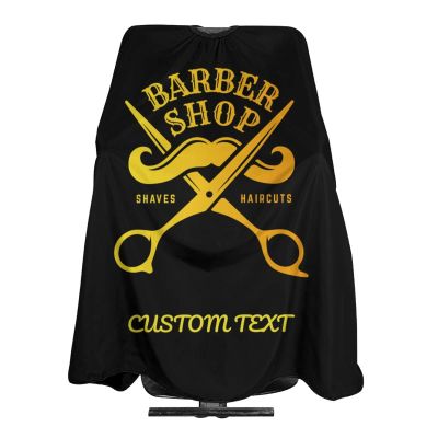 MLIANCEN Custom Barber Cape Hairdresser Cape, Add Your Photo Text or Logo Personalized Barbershop Salon Cape for Men, Customized Hair Cutting Cape for Home Salon Barbershop, 1.0 Count
