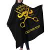 MLIANCEN Custom Barber Cape Hairdresser Cape, Add Your Photo Text or Logo Personalized Barbershop Salon Cape for Men, Customized Hair Cutting Cape for Home Salon Barbershop, 1.0 Count view 2