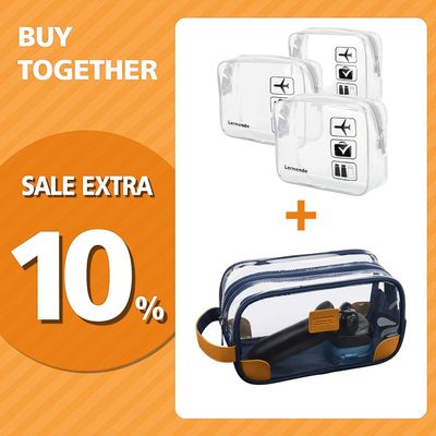 Lermende 3pcs TSA Approved Toiletry Bag For Women and 1 pcs Travel Toiletry Bag for Men