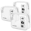Lermende 3pcs TSA Approved Toiletry Bag For Women and 1 pcs Travel Toiletry Bag for Men view 4