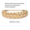 STHEJFB Braided Headband 5 Strands Synthetic Classic Chunky Elastic Braid Headband Women Ms Bohemian Trendy Hair Braid (Shallow Golden Beach) view 4