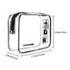 Lermende Clear Travel Toiletry Bag for Women Men, Water-resistant Clear Makeup Bag view 3
