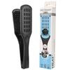 MEN'S GROOMING BARBER PRO Boar Bristle Hair Brush, Double Sided, Oblong, for Dry Straight Hair, Unisex view 1