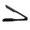 MEN'S GROOMING BARBER PRO Boar Bristle Hair Brush, Double Sided, Oblong, for Dry Straight Hair, Unisex view 2