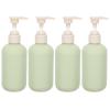 Zerodeko 4pcs Shampoo and Lotion Dispenser Refillable Hand Soap Bottles for Bathroom and Kitchen and Sleek Design for Shower Gel and Cosmetic Products view 1