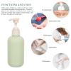Zerodeko 4pcs Shampoo and Lotion Dispenser Refillable Hand Soap Bottles for Bathroom and Kitchen and Sleek Design for Shower Gel and Cosmetic Products view 4