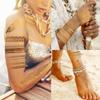 Bilizar 9 Sheets 110+ Designs Flash Gold Temporary Tattoos Metallic For Women Adult, Girl Golden Lion Festival Sun Moon Star Butterfly Glitter Tattoo Sticker, Fake Tattoos That Look Real and Last Long view 3