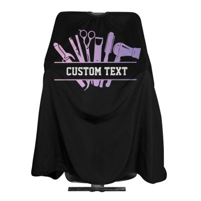 MLIANCEN Custom Barber Cape Hairdresser Cape, Add Your Photo Text or Logo Personalized Salon Cape for Men, Customized Hair Cutting Cape for Home Salon Barbershop, 1.0 Count
