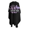 MLIANCEN Custom Barber Cape Hairdresser Cape, Add Your Photo Text or Logo Personalized Salon Cape for Men, Customized Hair Cutting Cape for Home Salon Barbershop, 1.0 Count view 3