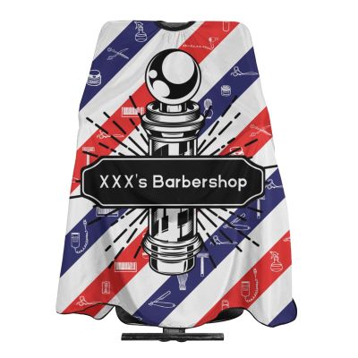 MLIANCEN Custom Barber Cape Hairdresser Cape, Add Your Photo Text or Logo Personalized Salon Cape for Men, Customized Hair Cutting Cape for Home Salon Barbershop, 1.0 Count