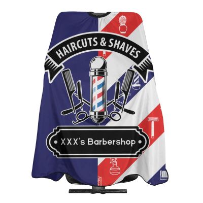 MLIANCEN Custom Barber Cape Hairdresser Cape, Add Your Photo Text or Logo Personalized Barbershop Haircuts Shaves Salon Cape for Men, Customized Hair Cutting Cape for Home Salon Barbershop, 1.0 Count