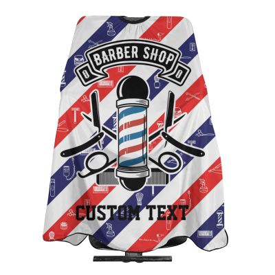 Custom Barber Cape Hairdresser Cape, Add Your Photo Text or Logo Personalized Barbershop Salon Cape for Men, Customized Hair Cutting Cape for Home Salon Barbershop