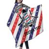 Custom Barber Cape Hairdresser Cape, Add Your Photo Text or Logo Personalized Barbershop Salon Cape for Men, Customized Hair Cutting Cape for Home Salon Barbershop view 2
