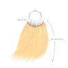30 Pcs 8" Hair Swatches for Testing Color 100% Real Human Hair Level Swatches for Salon Training (Blonde613#) view 2