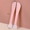 Angzhili 2 PCS Double-Ended Face Mask Brush with Silicone Brush Head,Facial Mud Mask Applicator Brush,Beauty Tool for Apply Mud, Clay, Charcoal Mixed Mask, Cream, Lotion Pink view 2