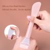 Angzhili 2 PCS Double-Ended Face Mask Brush with Silicone Brush Head,Facial Mud Mask Applicator Brush,Beauty Tool for Apply Mud, Clay, Charcoal Mixed Mask, Cream, Lotion Pink view 4