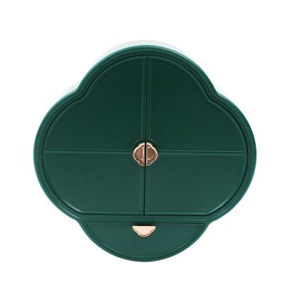 YIYIBYUS Cosmetics Jewelry Organizer Wall Mounting,Wall Mounting Cosmetic Storage Cosmetics Storage Rack For Bedroom Green