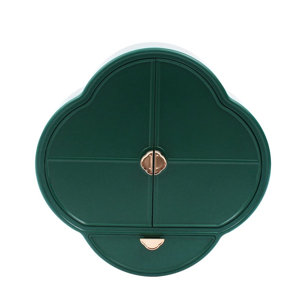 YIYIBYUS Cosmetics Jewelry Organizer Wall Mounting,Wall Mounting Cosmetic Storage Cosmetics Storage Rack For Bedroom Green