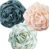5.5in 50g Rosey Bathball, Beautiful Body Exfoliator, Gentle Cleanse, Soft Scrubber, Loofah, 3 Pack view 1