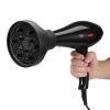 5Colors Hair Dryer Diffuser, Silicone Folding Hair Dryer Diffuser, Collapsible Hair Dryer Diffuser Attachment, Hairdressing Tool for Curly Frizzy Wavy 13.8x11.5cm(black) view 3