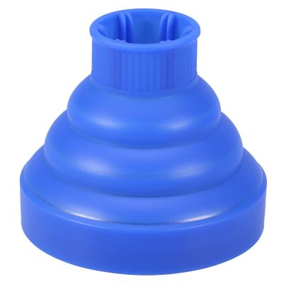 5Colors Hair Dryer Diffuser, Silicone Folding Hair Dryer Diffuser, Collapsible Hair Dryer Diffuser Attachment, Hairdressing Tool for Curly Frizzy Wavy 13.8x11.5cm(blue)