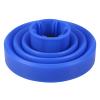 5Colors Hair Dryer Diffuser, Silicone Folding Hair Dryer Diffuser, Collapsible Hair Dryer Diffuser Attachment, Hairdressing Tool for Curly Frizzy Wavy 13.8x11.5cm(blue) view 4