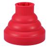 5Colors Hair Dryer Diffuser, Silicone Folding Hair Dryer Diffuser, Collapsible Hair Dryer Diffuser Attachment, Hairdressing Tool for Curly Frizzy Wavy 13.8x11.5cm(red) view 1